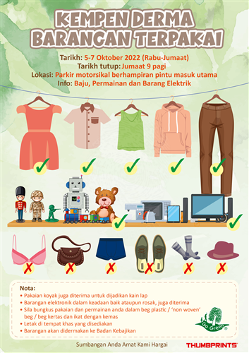 Recyclable items Donation Campaign - Oct 2022